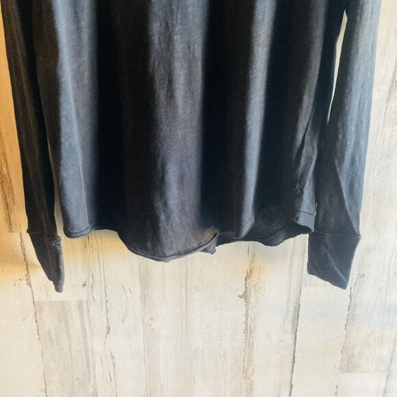 NWOT  Free People We The Free Arden Tee XS Black Long Sleeve Boho - Picture 4 of 14